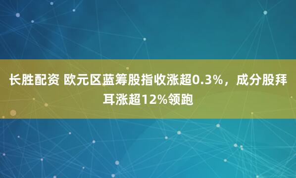 长胜配资 欧元区蓝筹股指收涨超0.3%，成分股拜耳涨超12%领跑
